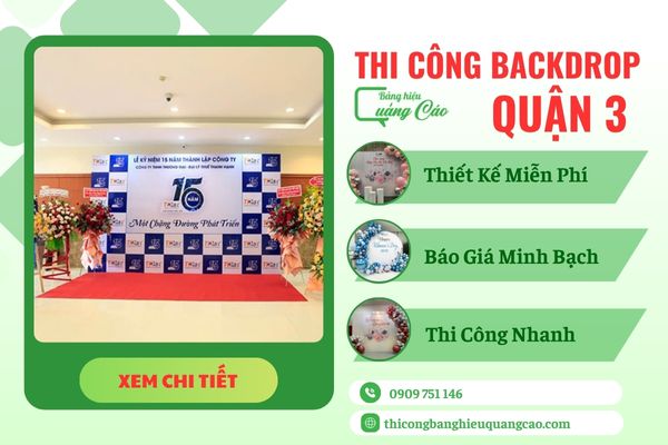 Thi Công Backdrop Quận 3