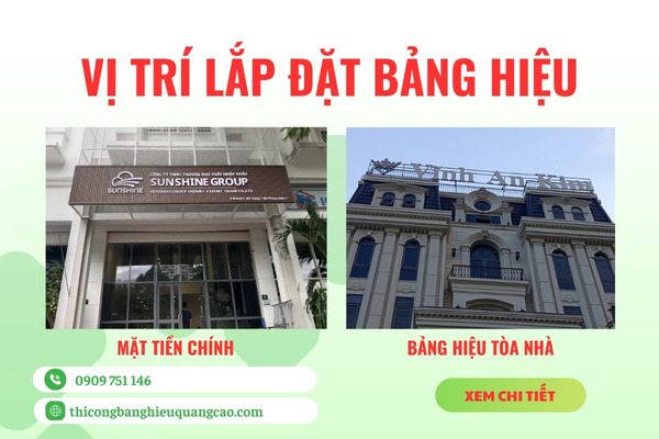 Vị Trí Lắp Đặt Bảng Hiệu Chuẩn Quy Định & Thu Hút Tài Lộc