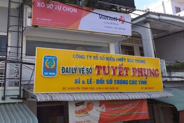 Làm bảng hiệu đại lý vé số TPHCM giá rẻ