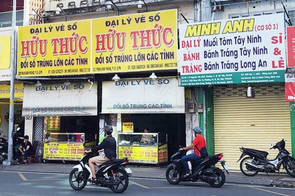 Thiết kế thi công bảng hiệu đại lý vé số trọn gói