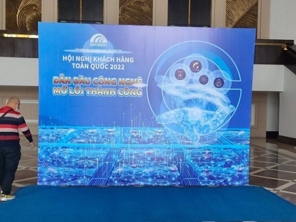 Thiết kế thi công backdrop hội thảo hội nghị với kích thước chuẩn, theo yêu cầu