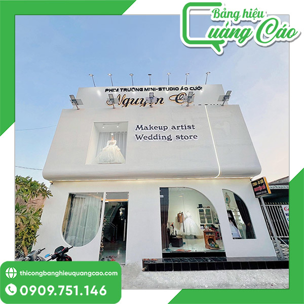 40+ Mẫu Bảng Hiệu Áo Cưới Studio Đẹp, Sang Trọng & Thu Hút