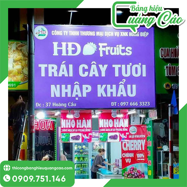 35+ Mẫu Bảng Hiệu Bán Trái Cây Nhập Khẩu Đẹp, Nổi Bật