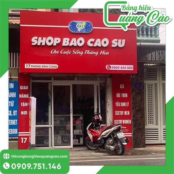30+ Mẫu Bảng Hiệu Bao Cao Su Đẹp, Thiết Kế Kín Đáo & Tinh Tế