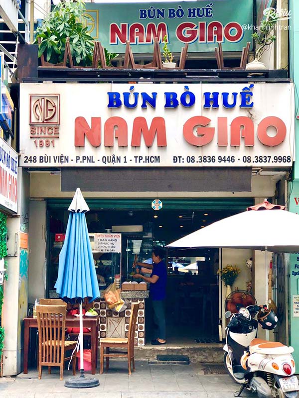 Mẫu bảng hiệu bún bò Huế Nam Giao