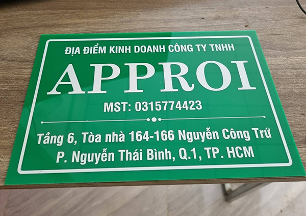 Quy định về nội dung, kích thước và vị trí lắp đặt bảng hiệu công ty
