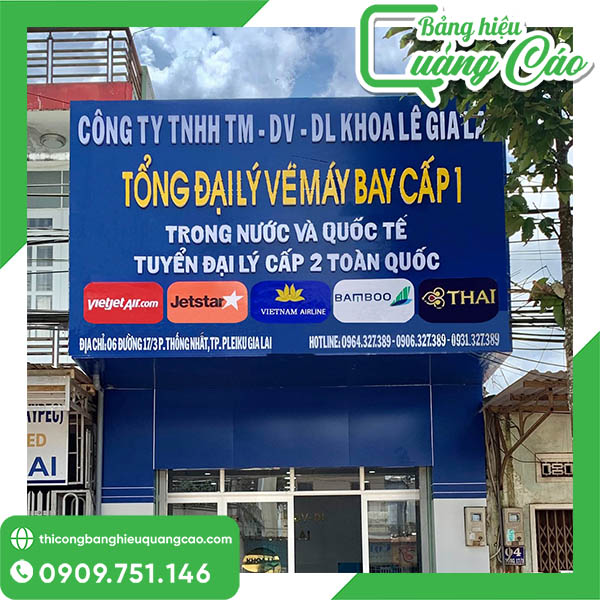 Top 25+ Mẫu Bảng Hiệu Đại Lý Vé Máy Bay Đẹp, Chuyên Nghiệp, Chuẩn Hãng