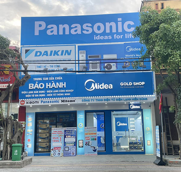 Mẫu bảng hiệu điện lạnh Panasonic