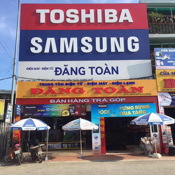 Mẫu bảng hiệu điện lạnh thiết kế rõ ràng, dễ đọc từ xa