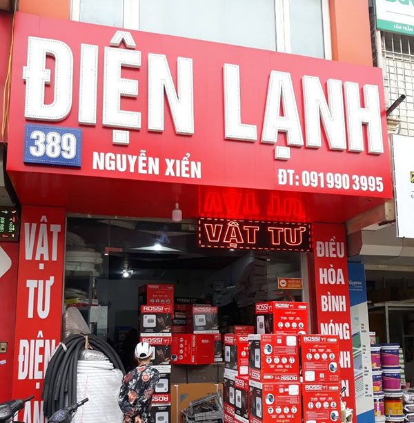 Mẫu bảng hiệu điện lạnh đẹp