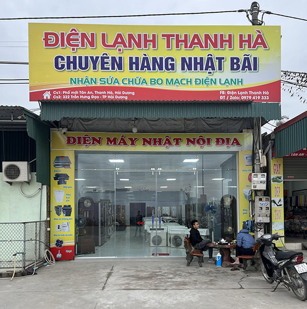 Mẫu bảng hiệu điện lanh thương hiệu Thanh Hà