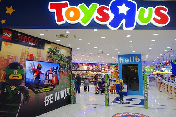 Mẫu bảng hiệu cửa hàng đồ chơi trẻ em bằng đèn LED Neon thương hiệu Toys Rus