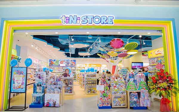 Mẫu bảng hiệu cửa hàng đồ chơi trẻ em Tini Store