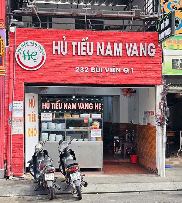 Mẫu bảng hiệu quán hủ tiếu nam vang co vai trò thu hút khách đi đường