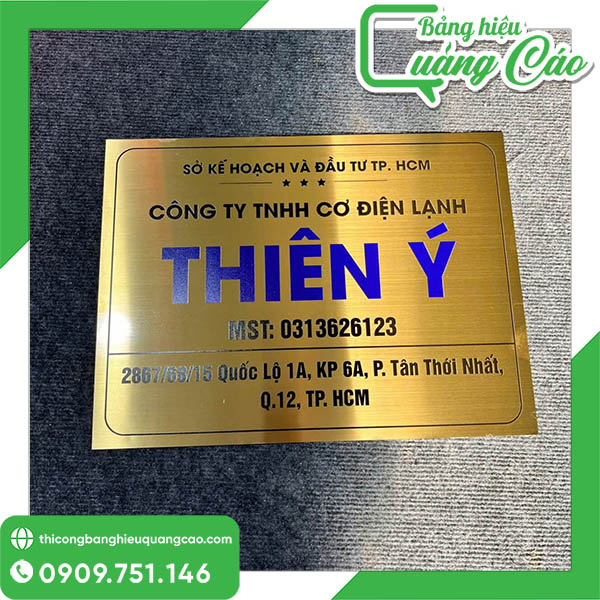 Làm Bảng Hiệu Inox Cao Cấp, Giá Rẻ Tại TPHCM