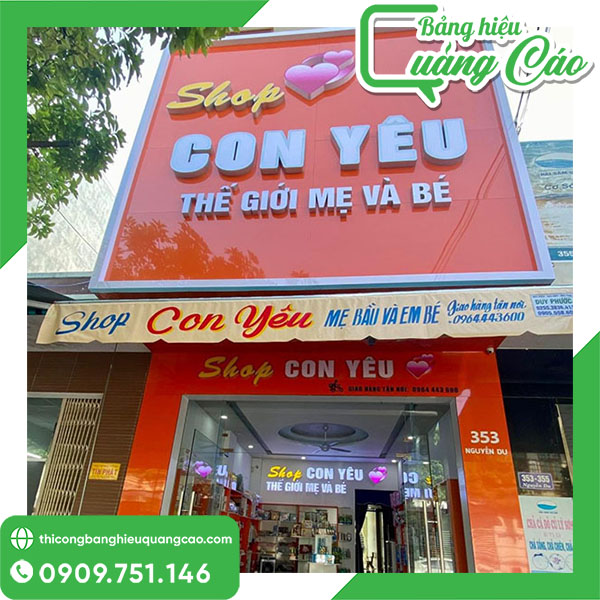 25+ Mẫu Bảng Hiệu Shop Mẹ Và Bé Đẹp, Ấn Tượng