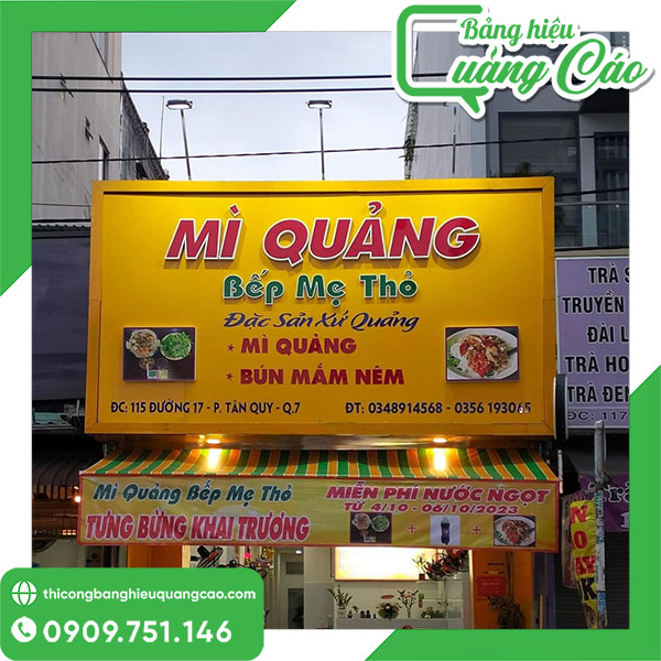 25+ Mẫu Bảng Hiệu Mì Quảng Đẹp, Giá Rẻ Mà Vẫn Thu Hút