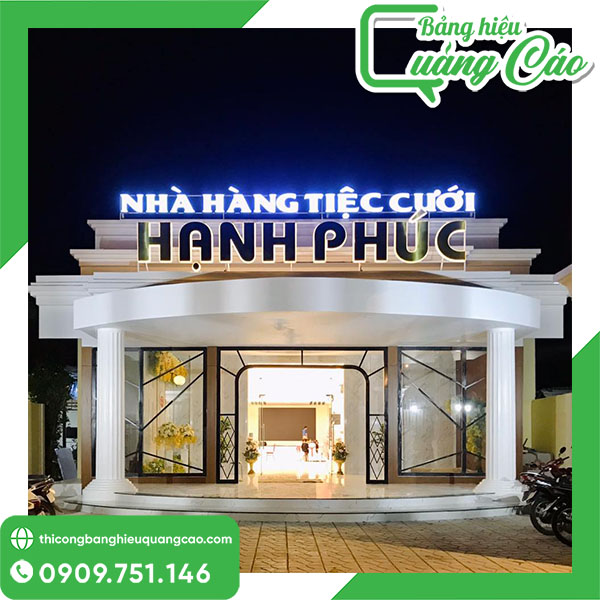 20+ Mẫu Bảng Hiệu Nhà Hàng Tiệc Cưới Sang Trọng