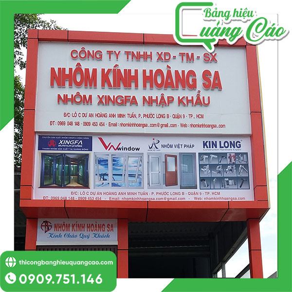 25+ Mẫu Bảng Hiệu Nhôm Kính Đẹp, Thu Hút Và Giá Rẻ