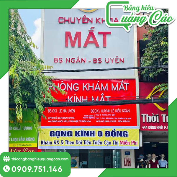 25+ Mẫu Bảng Hiệu Phòng Khám Mắt Chuyên Khoa Đẹp, Hiện Đại