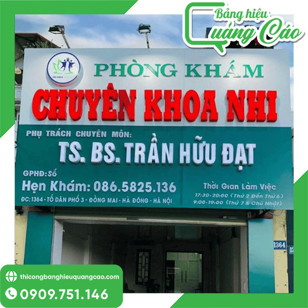 22+ Mẫu Bảng Hiệu Phòng Khám Nhi Cao Cấp, Hiện Đại