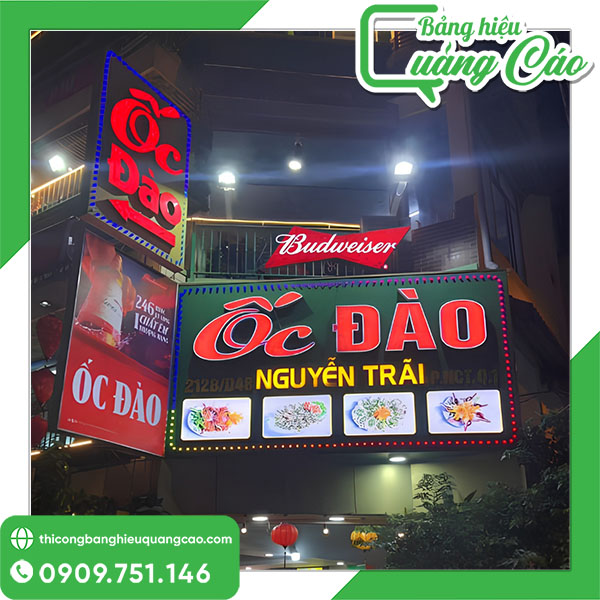 Top 50+ Mẫu Bảng Hiệu Quán Ốc Đẹp, Nổi Bật Hút Khách Đêm