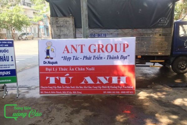 Mẫu bảng hiệu đại lý thức ăn chăn nuôi Tú Anh