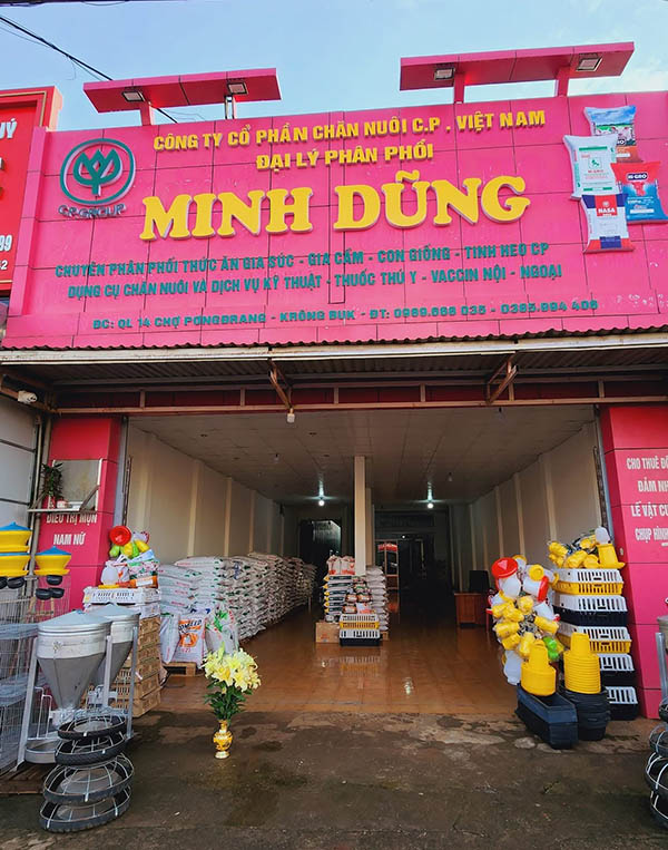 Mẫu bảng hiệu thức ăn gia súc, chăn nuôi bằng chất liệu Alu
