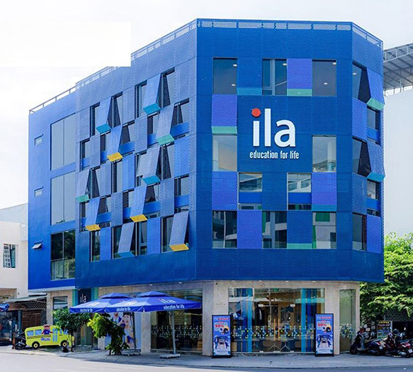 Mẫu bảng hiệu trung tâm ngoại ngữ ILA