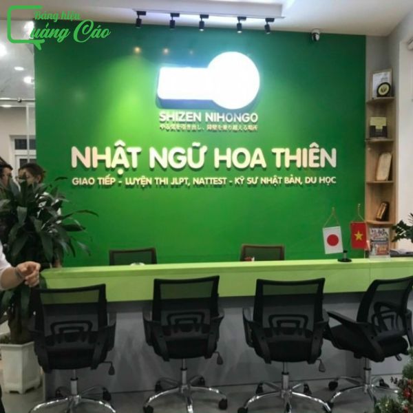 Mẫu bảng hiệu trung tâm ngoại ngữ đẹp