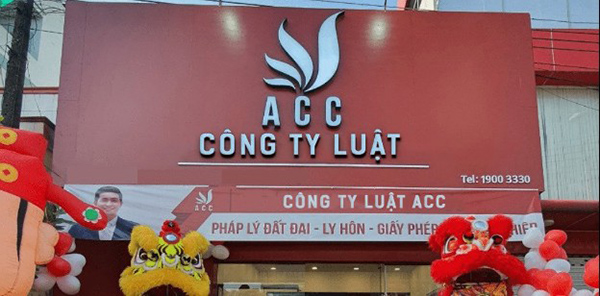 Mẫu bảng hiệu công ty luật ACC