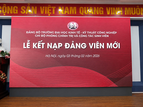 Mẫu backdrop lễ kết nạp đảng viên mới