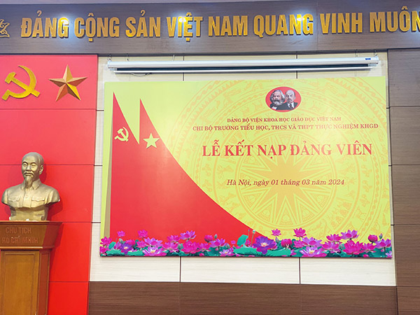 Mẫu backrop lễ kết nạp đảng viên thiết kế chuẩn quy định