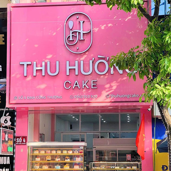 Mẫu bảng hiệu tiệm bánh sinh nhật Thu Hường