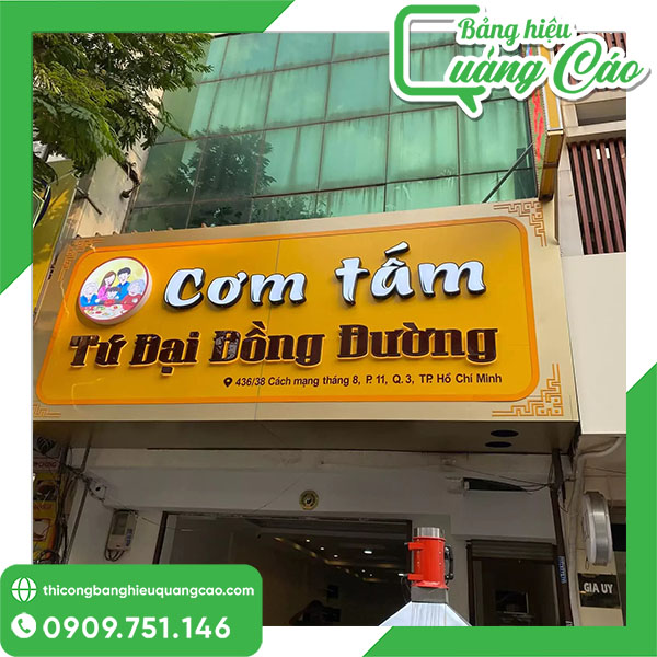 35+ Mẫu Bảng Hiệu Cơm Tấm, Quán Cơm Bình Dân Đẹp, Hút Khách