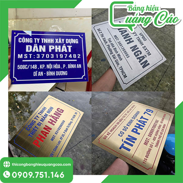 Làm Bảng Hiệu Công Ty Giá Rẻ, Trọn Gói Tại TPHCM