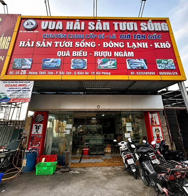 Mẫu bảng hiệu vựa hải sản tươi sống đẹp, giá rẻ