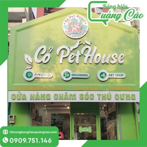 45+ Mẫu Bảng Hiệu Màu Xanh Lá Hợp Phong Thủy