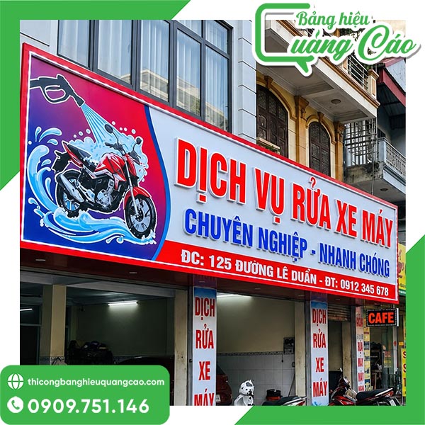 Top 30+ Mẫu Bảng Hiệu Rửa Xe Chuyên Nghiệp, Thi Công Rẻ