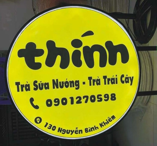 Mẫu biển vẫy quán trà sữa đẹp, tối ưu diện tích quán