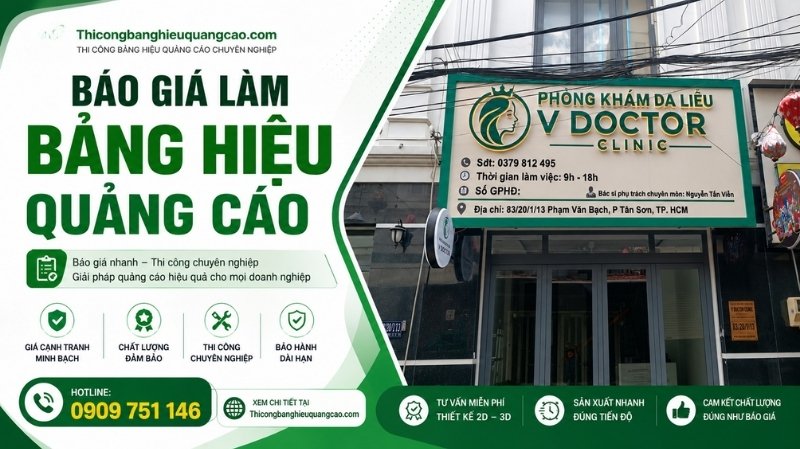 Bảng Báo Giá Làm Bảng Hiệu Quảng Cáo Giá Rẻ Tại TPHCM