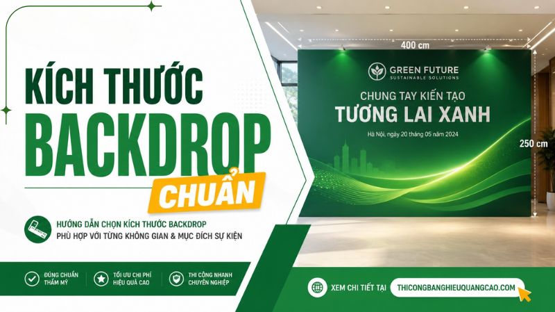 Kích Thước Backdrop Tiêu Chuẩn, Phổ Biến Cho Mọi Sự Kiện