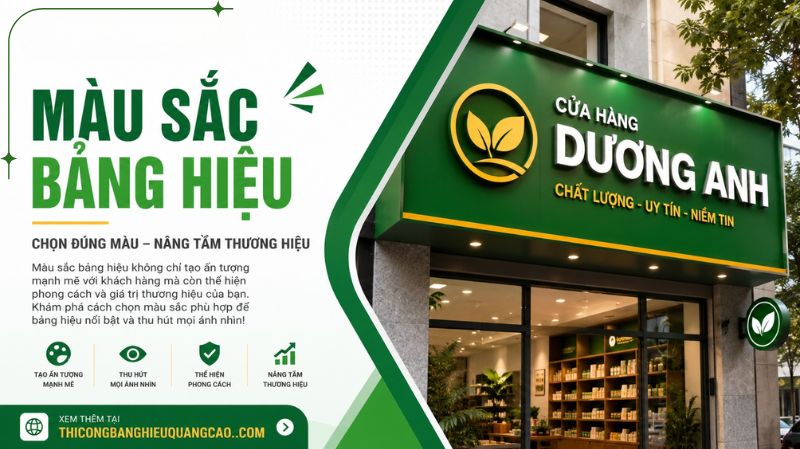 Tư Vấn Chọn Màu Sắc Bảng Hiệu Đẹp Trong Thiết Kế