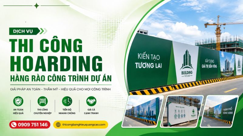 Thi Công Hoarding, Hàng Rào Dự Án, Hàng Rào Công Trình Chuyên Nghiệp