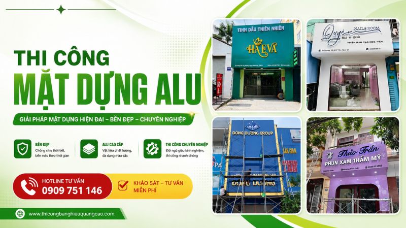 Thi Công Mặt Dựng Alu Chuyên Nghiệp, Uy Tín Tại TPHCM