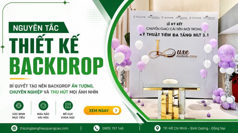 7 Nguyên Tắc Thiết Kế Backdrop Cần Lưu Ý