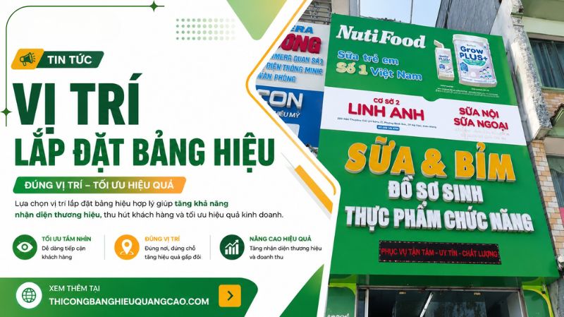 Vị Trí Lắp Đặt Bảng Hiệu Chuẩn Quy Định & Thu Hút Tài Lộc