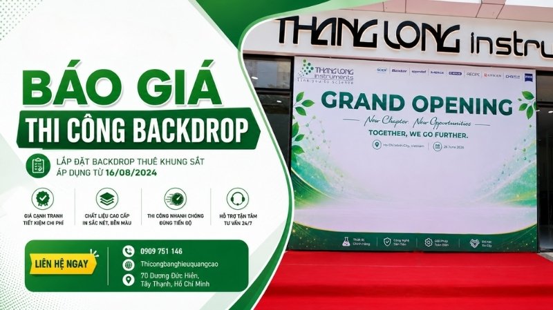 Bảng Báo Giá Thi Công Backdrop Trọn Gói, Chi Tiết 2026