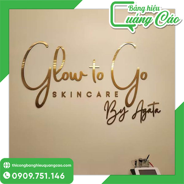 Làm Chữ Nổi Alu Gương Vàng Trọn Gói, Giá Rẻ