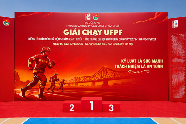 Muẫ backdrop giải chạy UFPF
